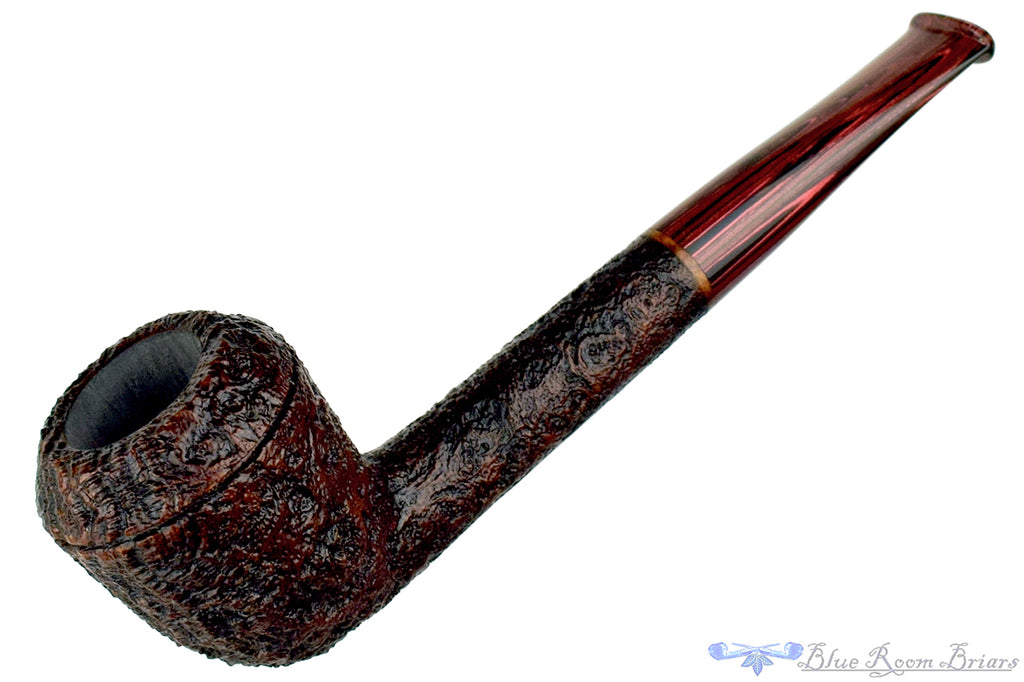 Blue Room Briars is proud to present this Bill Shalosky Pipe 672 Sandblast Rhodesian with Brindle