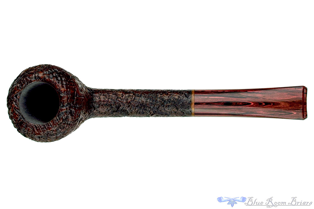 Blue Room Briars is proud to present this Bill Shalosky Pipe 672 Sandblast Rhodesian with Brindle