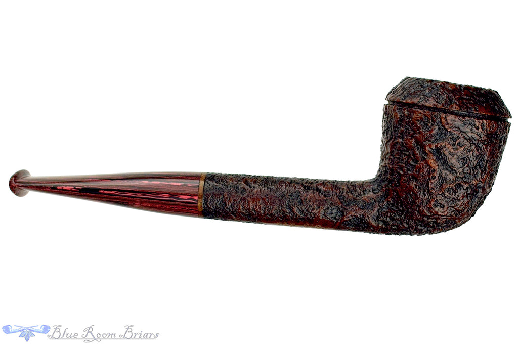 Blue Room Briars is proud to present this Bill Shalosky Pipe 672 Sandblast Rhodesian with Brindle