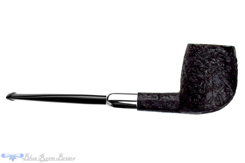 Yorgos Mitakidis Pipe 1325 Sandblast Strawberry Wood Billiard with Silver and Military Mount