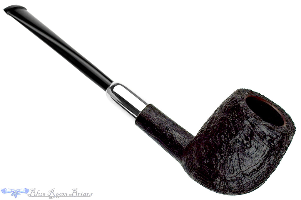Yorgos Mitakidis Pipe 1325 Sandblast Strawberry Wood Billiard with Silver and Military Mount