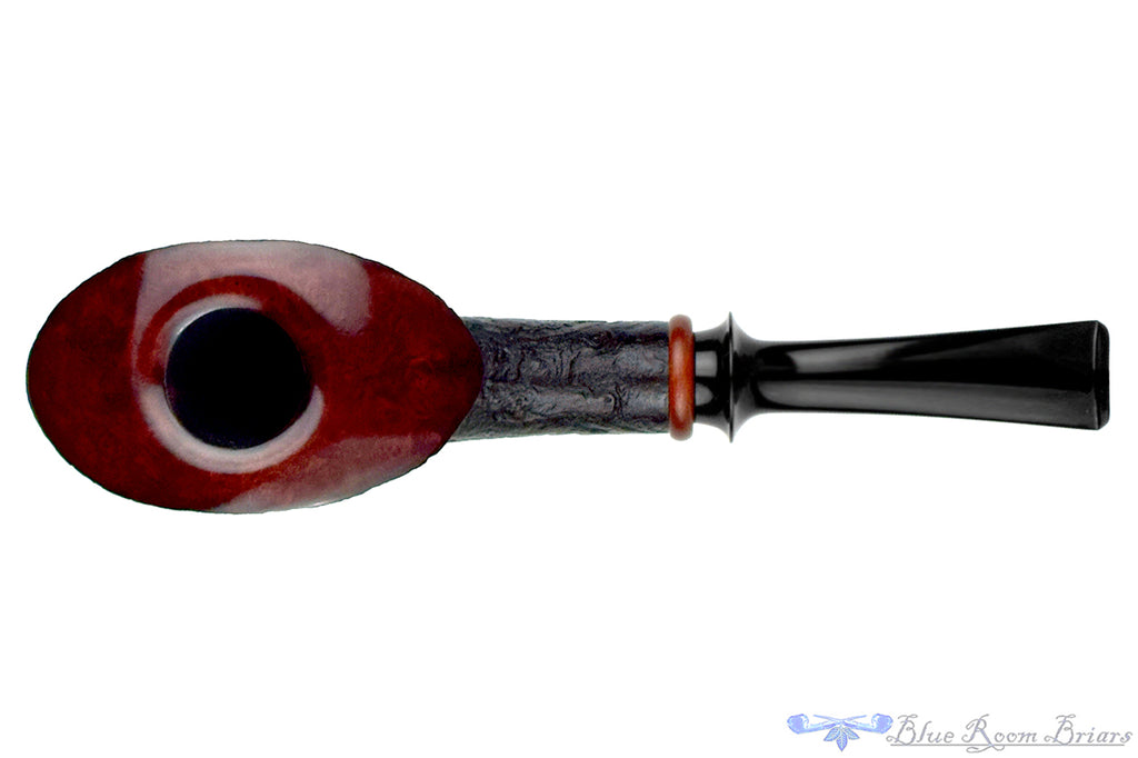 Blue Room Briars is proud to present this Jesse Jones Pipe 6325 Bent Sandblast Fan Dublin with Bloodwood