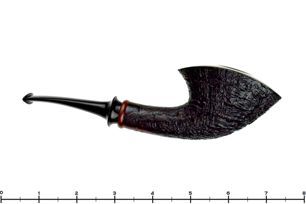 Blue Room Briars is proud to present this Jesse Jones Pipe 6325 Bent Sandblast Fan Dublin with Bloodwood