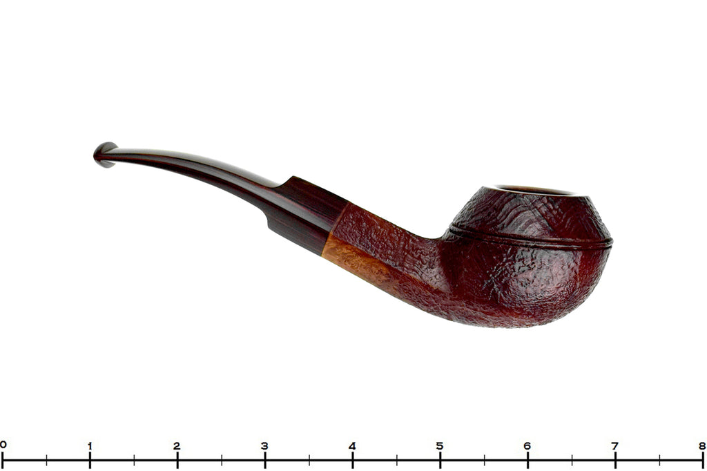Blue Room Briars Pipe 4326 Bent Sandblast Bulldog with Brindle