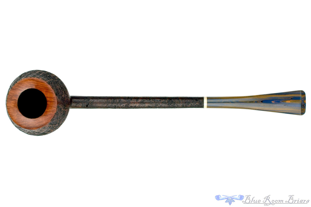 Blue Room Briars is proud to present this Scottie Piersel Pipe "Scottie" Contrast Blast Rhodesian with Brindle and Ivorite