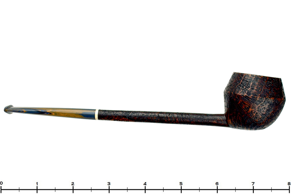 Blue Room Briars is proud to present this Scottie Piersel Pipe "Scottie" Contrast Blast Rhodesian with Brindle and Ivorite