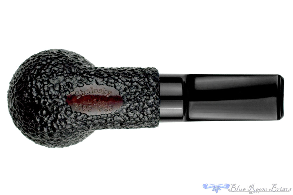 Blue Room Briars is proud to present this Bill Shalosky Pipe 693 Rusticated Stout Rhodesian