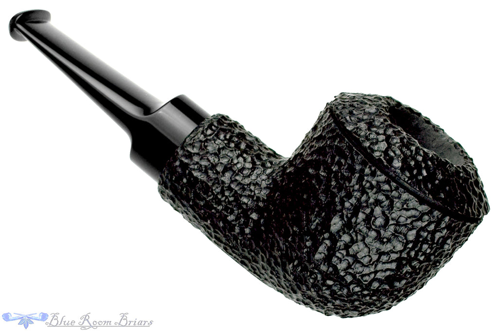 Blue Room Briars is proud to present this Bill Shalosky Pipe 693 Rusticated Stout Rhodesian