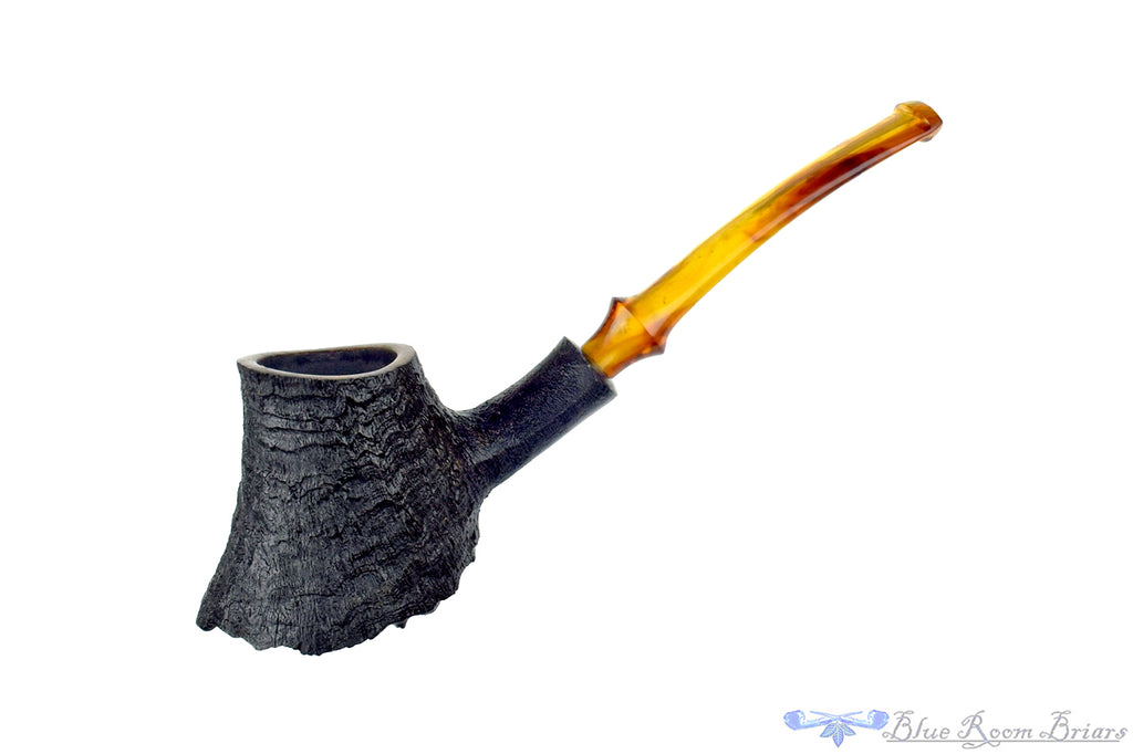 Jared Coles Pipe Bent Black Blast Volcano with Plateau and Bakelite