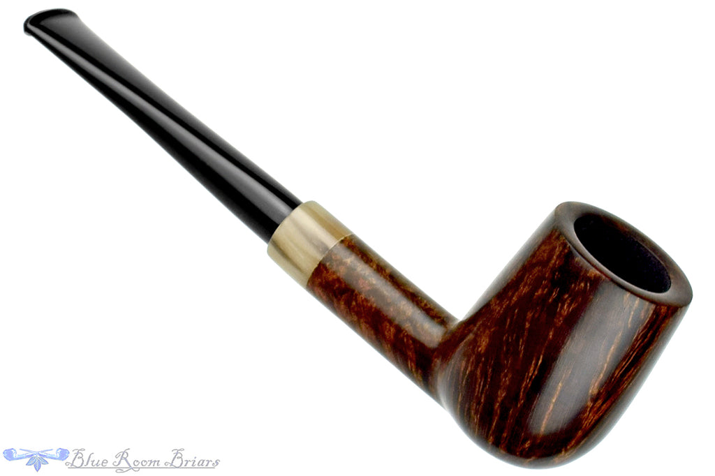 Blue Room Briars is proud to present this Bruno Nuttens Handmade Pipe Billiard with Horn