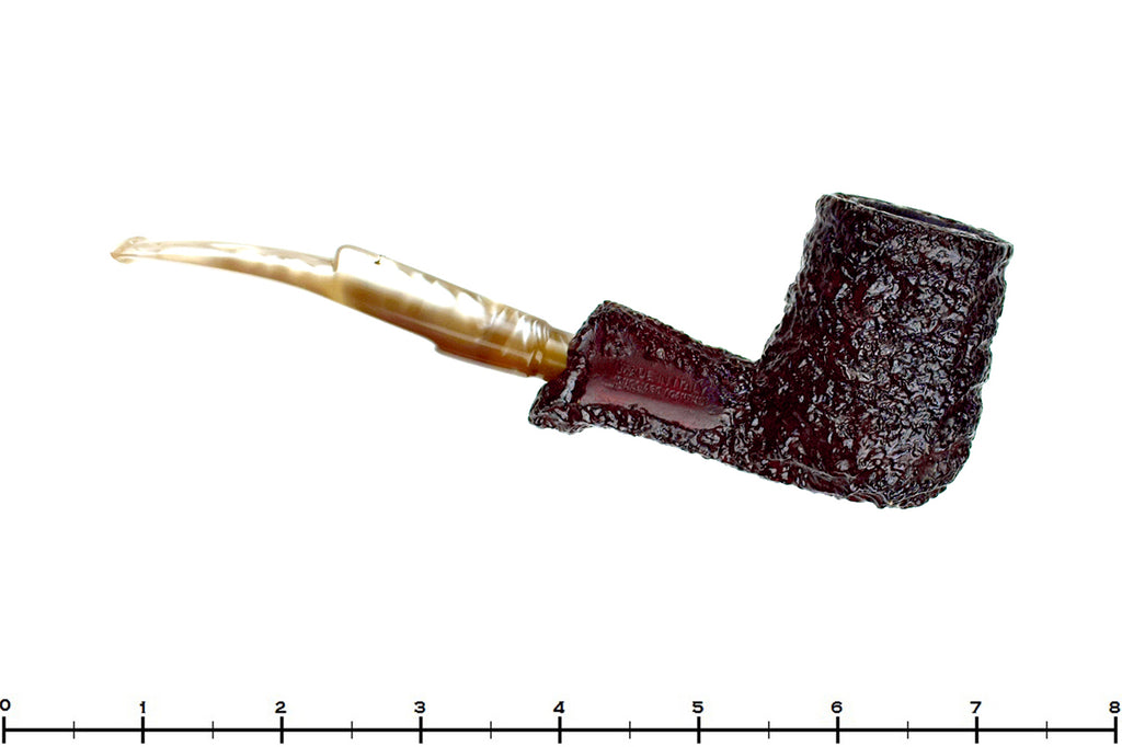 Blue Room Briars is proud to present this Caminetto Business 102 Bent Rusticated Billiard Estate Pipe