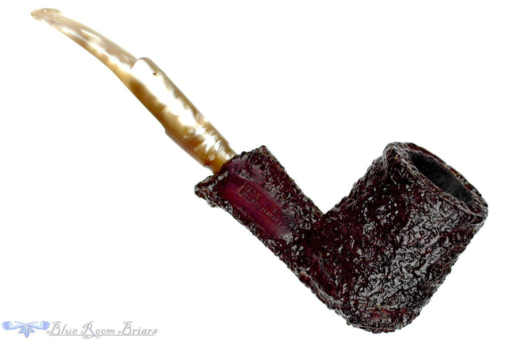 Blue Room Briars is proud to present this Caminetto Business 102 Bent Rusticated Billiard Estate Pipe