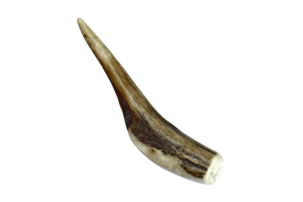 Drew Dunn Pipe Apple with Acrylic, Roebuck Antler, and Magnetic Stem with Custom Tamper