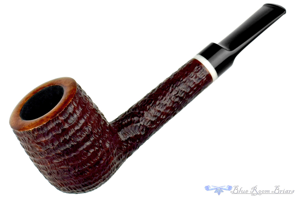 Blue Room Briars is proud to present this Brian Madsen Pipe Rusticated Lovat with Ivorite