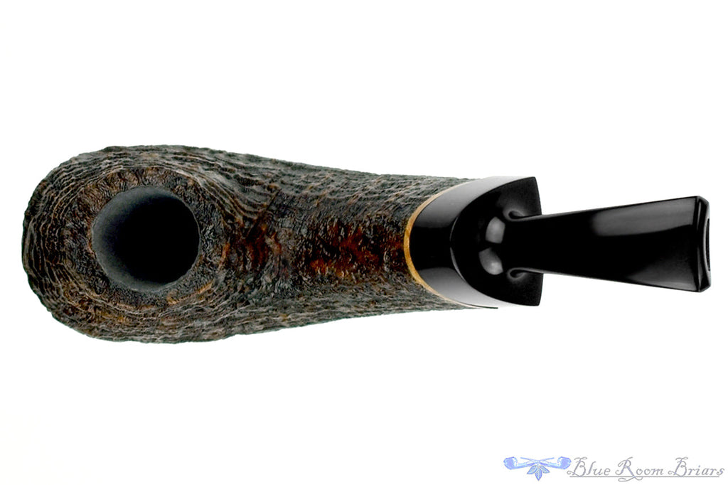 Blue Room Briars is proud to present this Bill Shalosky Pipe 609 Bent Ring Blast Volcano