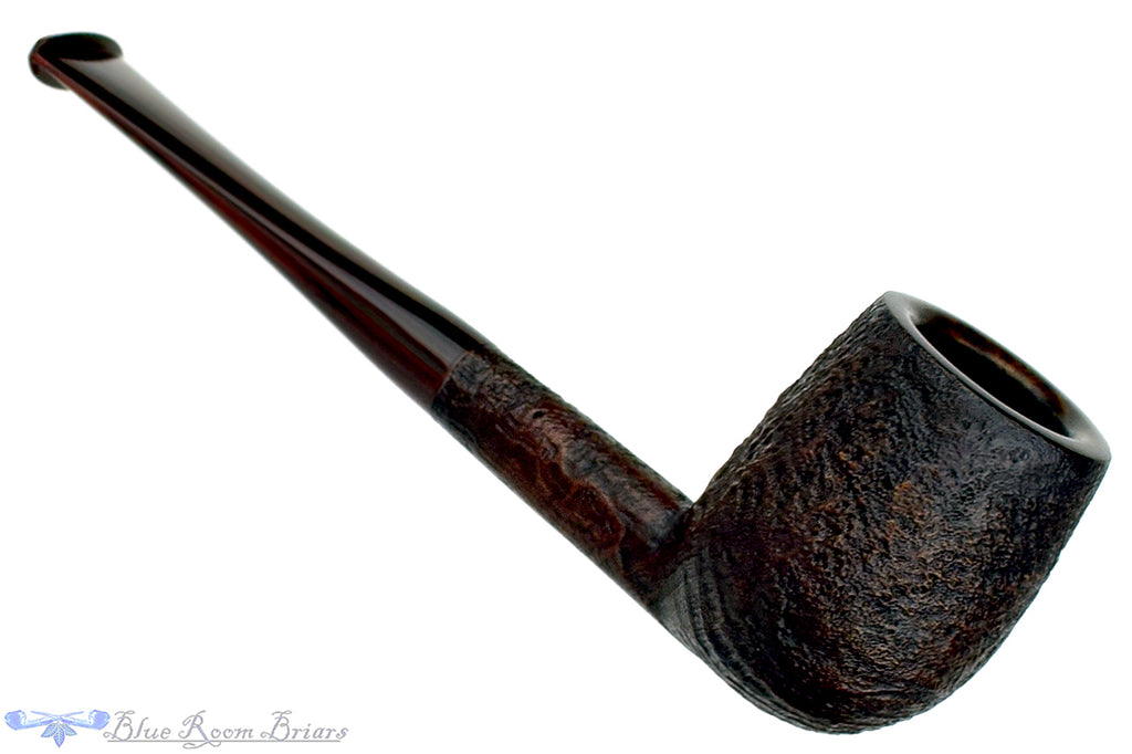 Blue Room Briars is Proud to Present this Ian Nicol Pipe Sandblast Billiard with Brindle