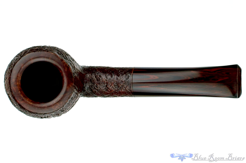 Blue Room Briars is Proud to Present this Ian Nicol Pipe Sandblast Strawberry Wood Author with Brindle