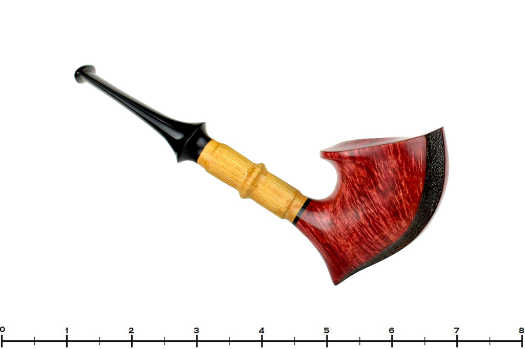 Blue Room Briars is proud to present this Alexa Pipe 1/4 Bent Freehand with Faux Bamboo