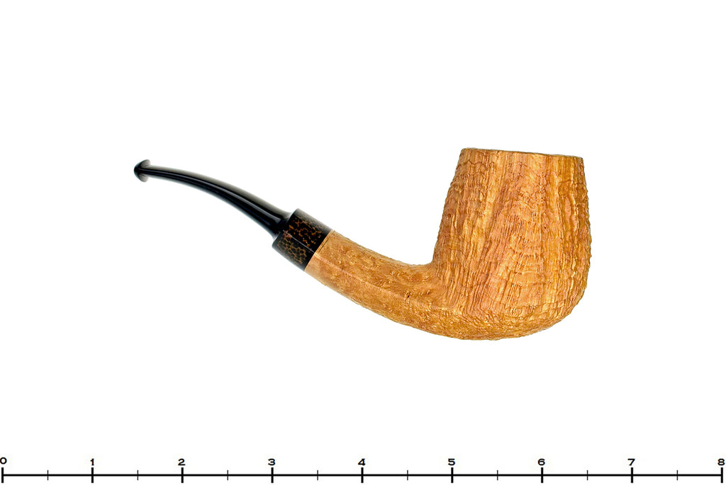 Blue Room Briars is proud to present this Jesse Jones Pipe Tan Blast 1/4 Bent Egg with Palm Wood