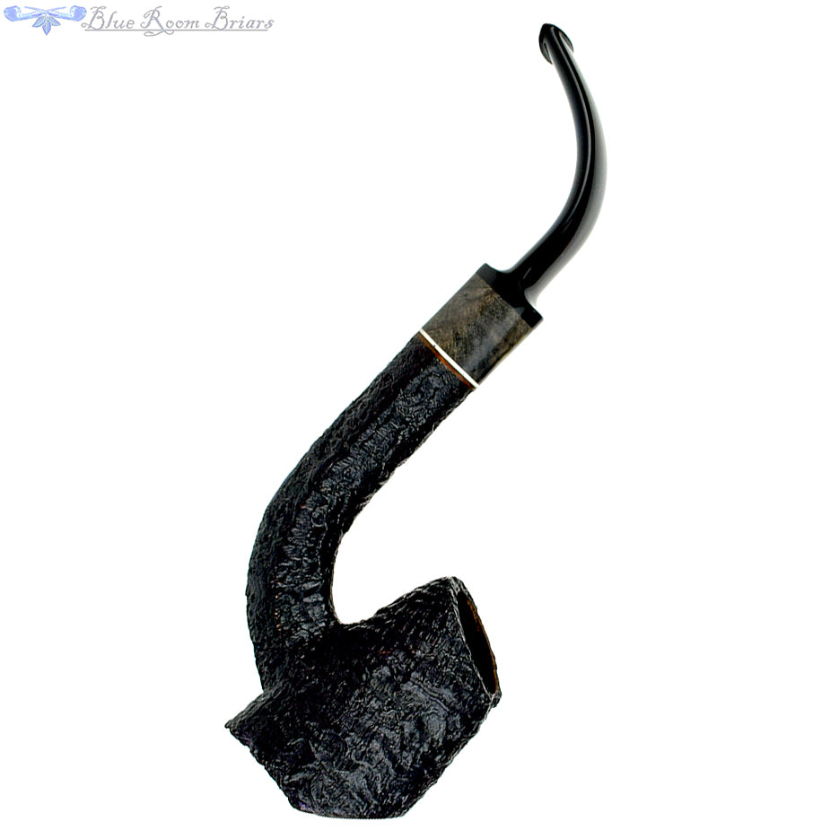 Blue Room Briars is proud to present this Max Capps Pipe Bent Bore Ring Blast Sitter with Plateau and Vintage Redwood