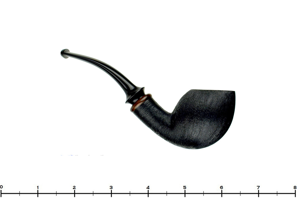 Blue Room Briars is proud to present this Steve Morrisette Pipe Black Labrador Finish Egg with Tulip Wood