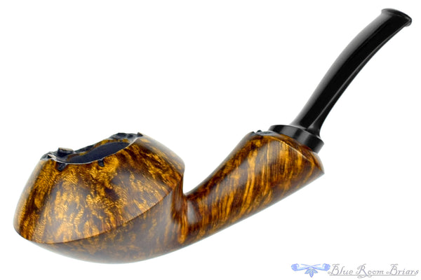 Sabina Santos Pipe Reverse Calabash Rhodesian with Plateau – Blue