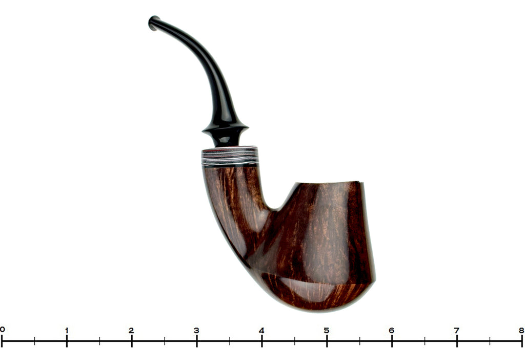 Blue Room Briars is proud to present this Marinko Neralić Pipe Full Bent Volcano with Fordite