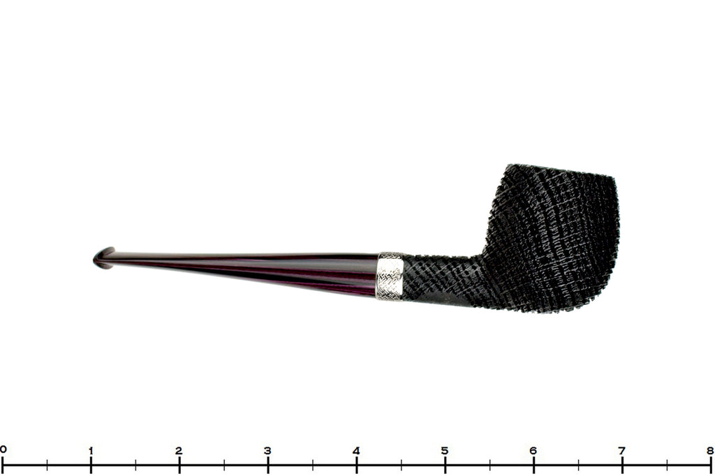Jesse Jones Pipe Morta Apple with Silver Band and Brindle