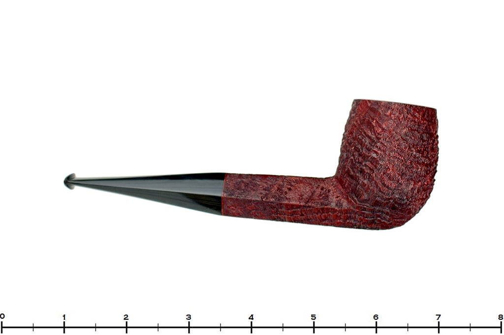 Blue Room Briars is proud to present this Jesse Jones Pipe Sandblast Naval Billiard with Dark Gray Brindle