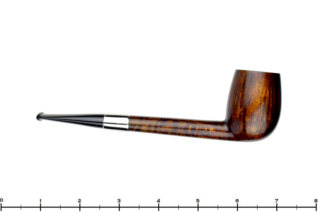 Blue Room Briars is proud to present this Michail Kyriazanos Pipe Canadian with Silver Band