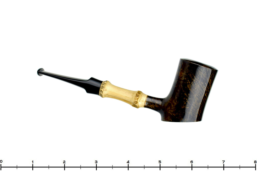Blue Room Briars is proud to present this George Boyadjiev Pipe 119 B Grade Poker Sitter with Bamboo