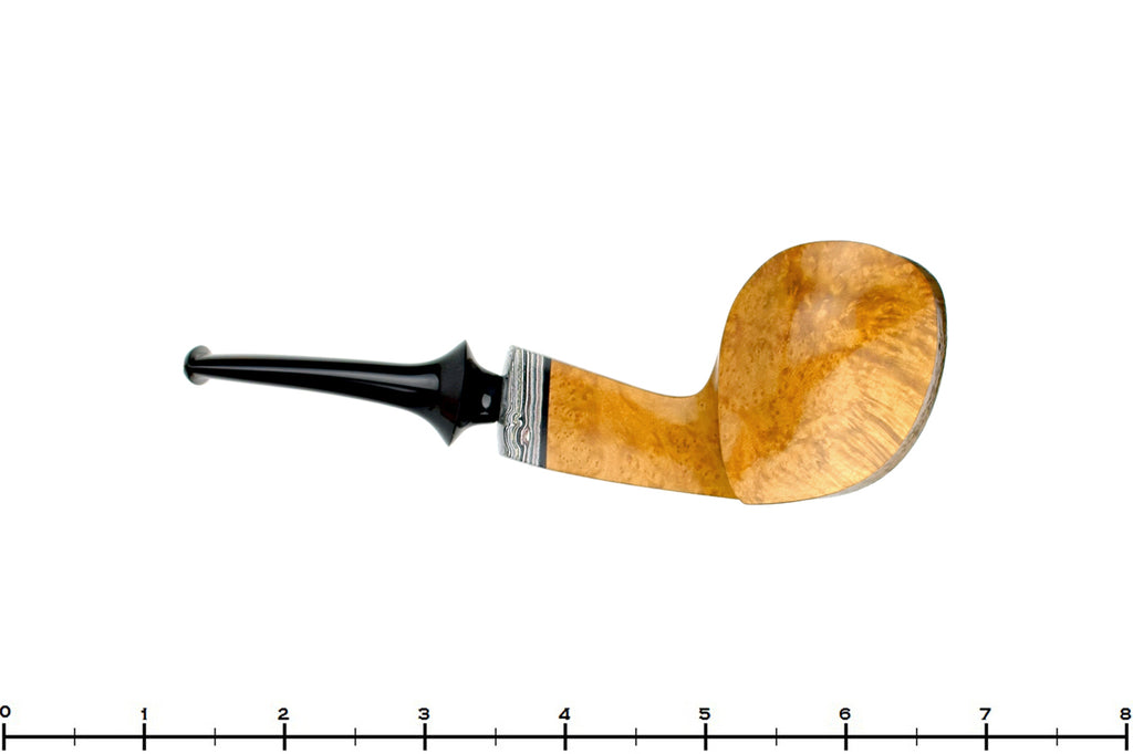 Blue Room Briars is proud to present this Marinko Neralić Pipe Partial Sandblast Blowfish with Fordite