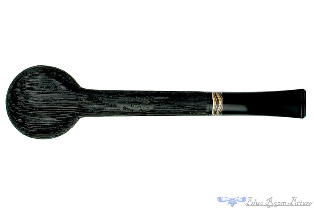 Blue Room Briars is proud to present this Bill Shalosky Pipe Morta Long Shanked Pot with Fordite