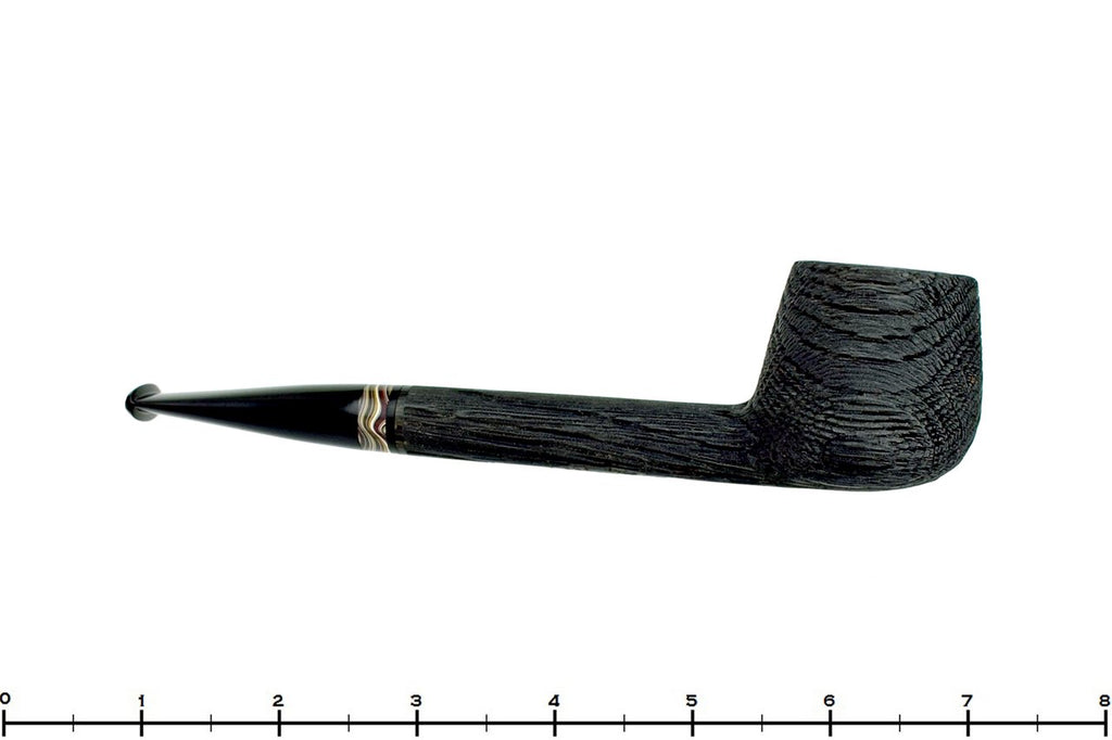 Blue Room Briars is proud to present this Bill Shalosky Pipe Morta Long Shanked Pot with Fordite