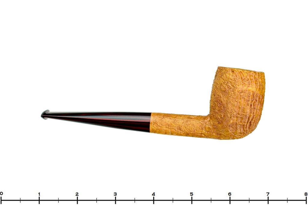Blue Room Briars is proud to present this Clark Layton Pipe Tan Blast Billiard with Brindle