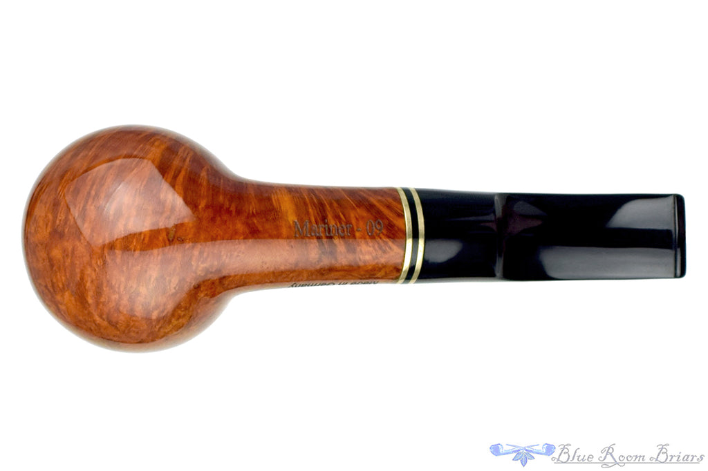 Blue Room Briars is proud to present this Design Berlin Mariner 09 1/4 Bent Tomato (9mm Filter) with Brass Estate Pipe