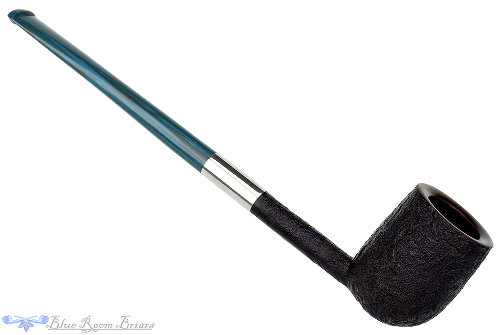Blue Room Briars is Proud to Present this Scottie Piersel Pipe "Scottie" Sandblast Bing with Silver