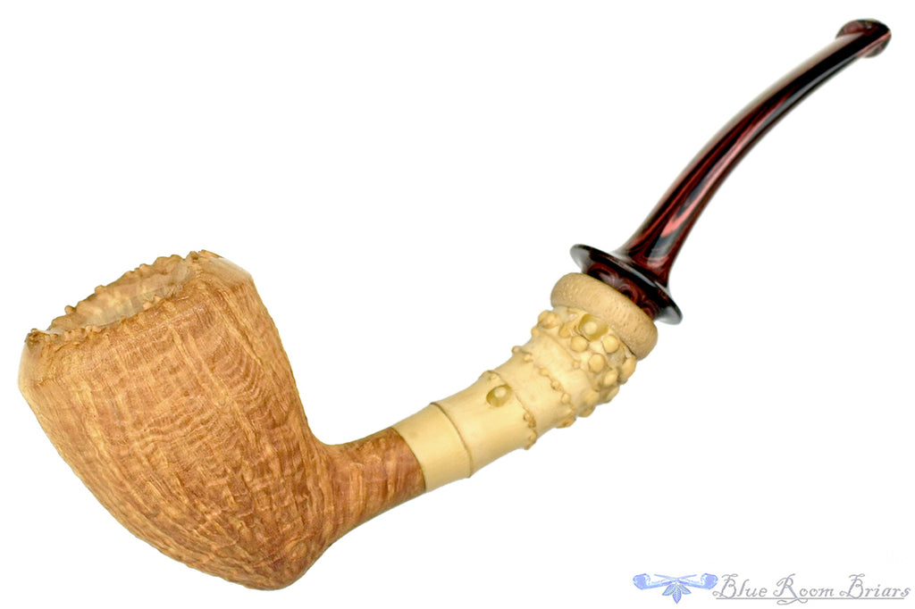 Jesek Pipes (Martin Paljesek) Natural Ringblast Acorn with Bamboo and Primavera Wood