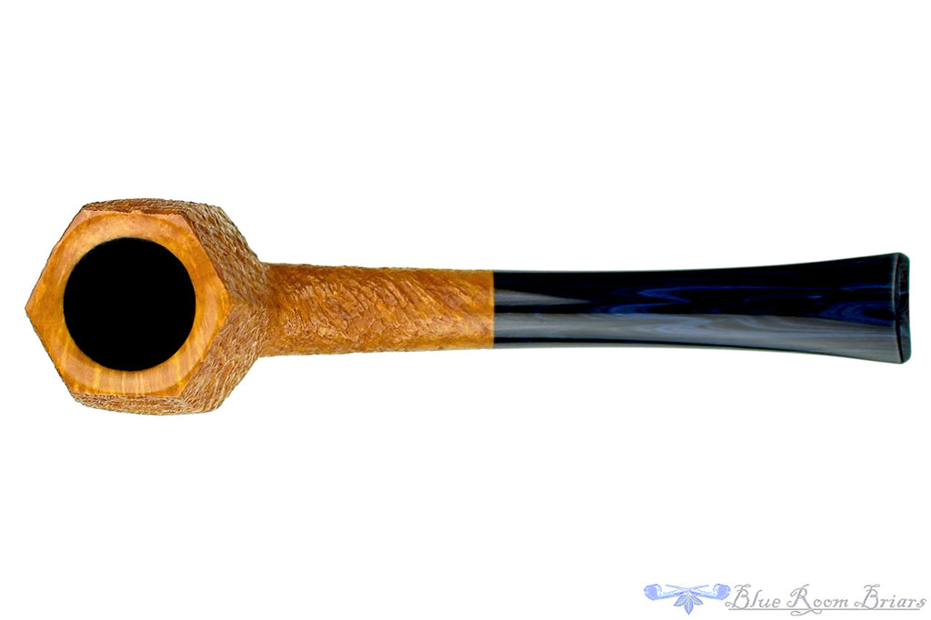 Jesse Jones Pipe 2319 Tan Blast Six Panel Billiard with Blue Brindle