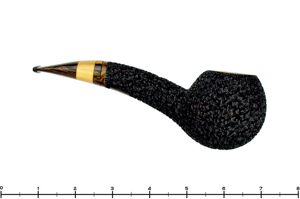 Blue Room Briars is proud to present this Dr. Bob Pipe Carved Large Hawkbill with Box Elder Insert and Brindle