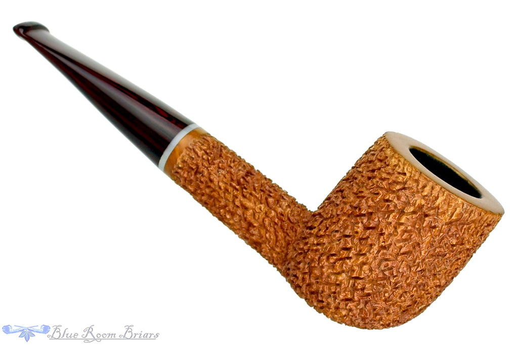 Blue Room Briars is proud to present this Dr. Bob Pipe Carved Tan Billiard with Acrylic Insert and Brindle
