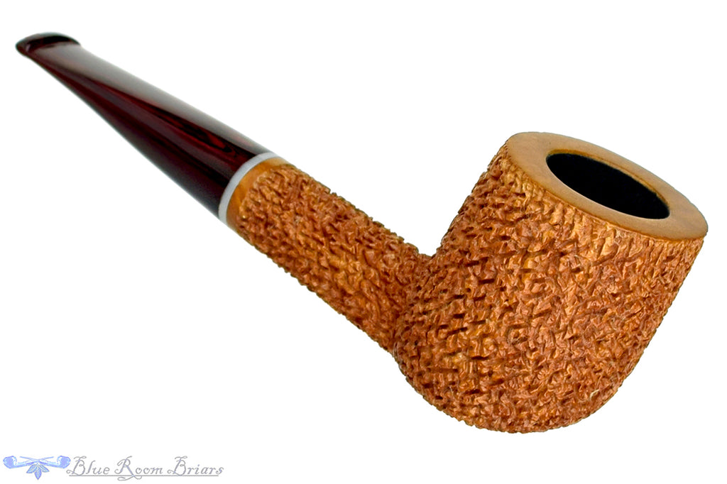 Blue Room Briars is proud to present this Dr. Bob Pipe Carved Tan Billiard with Acrylic Insert and Brindle