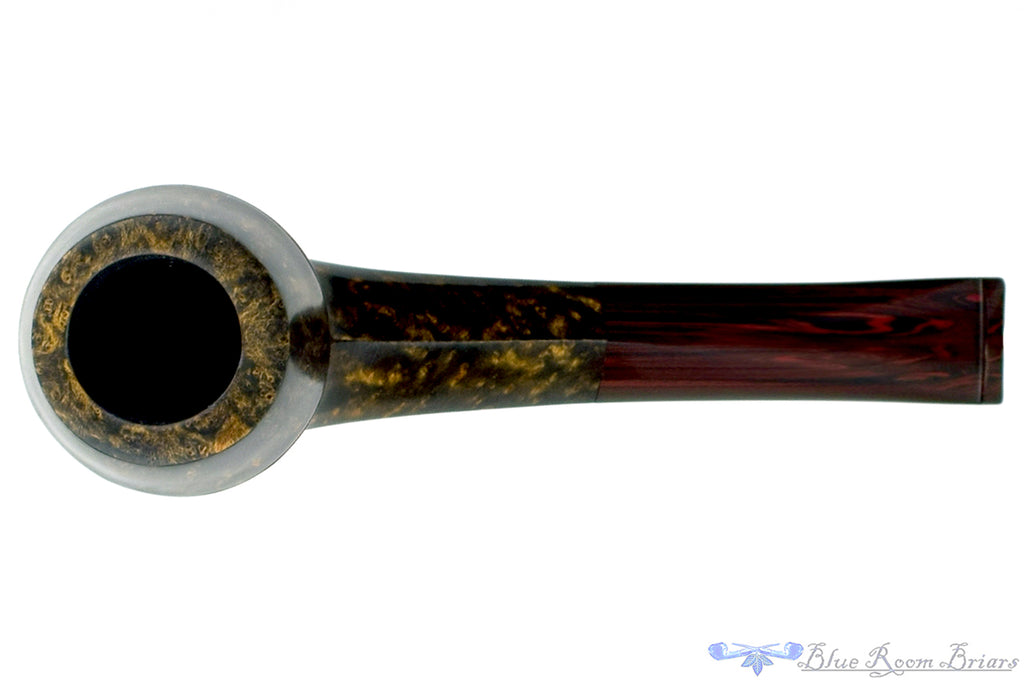 Blue Room Briars is Proud to Present this Andrea Gigliucci Pipe 1/4 Bent Bulldog with Brindle Stem