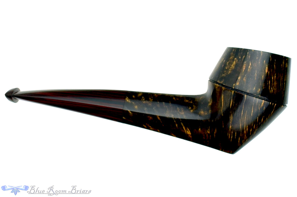 Blue Room Briars is Proud to Present this Andrea Gigliucci Pipe 1/4 Bent Bulldog with Brindle Stem