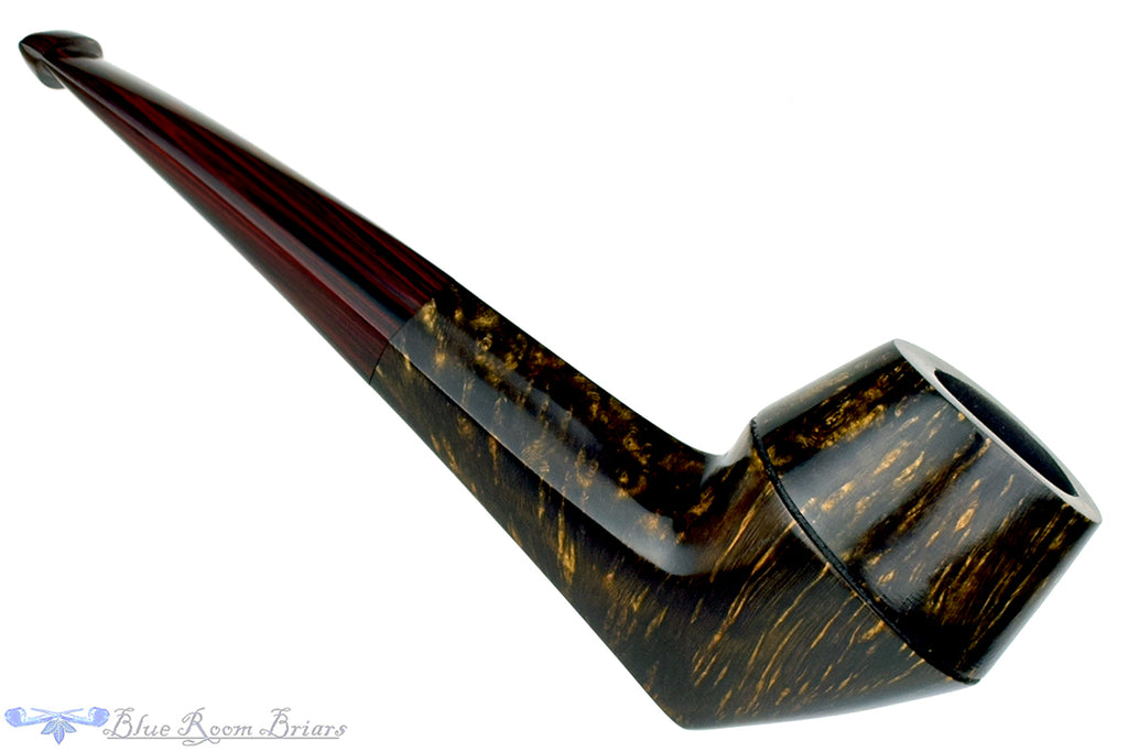 Blue Room Briars is Proud to Present this Andrea Gigliucci Pipe 1/4 Bent Bulldog with Brindle Stem
