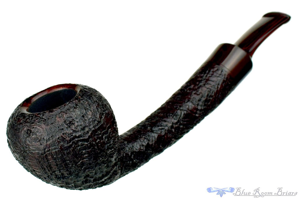 Blue Room Briars is proud to present this Clark Layton Pipe Ring Blast Long Shank Strawberry with Brindle