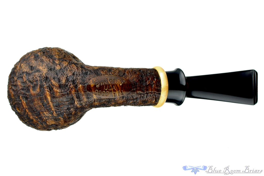 Blue Room Briars is proud to present this Bill Shalosky 474 1/4 Bent Sandblast Brandy with Boxwood