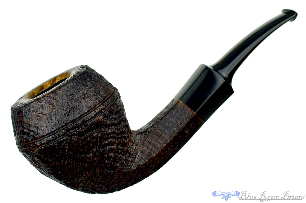 Jesse Jones Pipe 5920 1/4 Bent Sandblast Hexagonal Shank Rhodesian