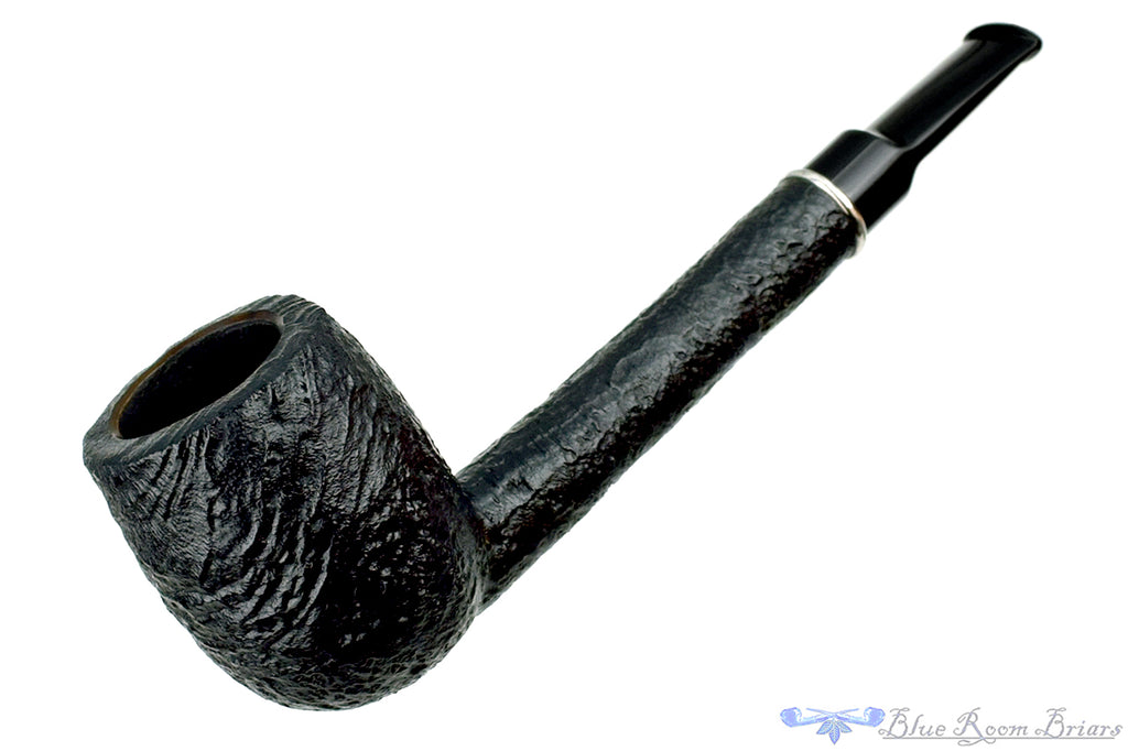 Blue Room Briars is proud to present this Trey Rice Pipe Black Blast Lovat with Silver