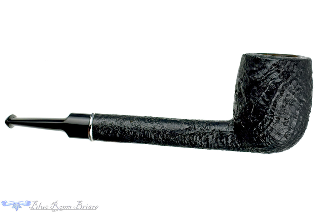 Blue Room Briars is proud to present this Trey Rice Pipe Black Blast Lovat with Silver